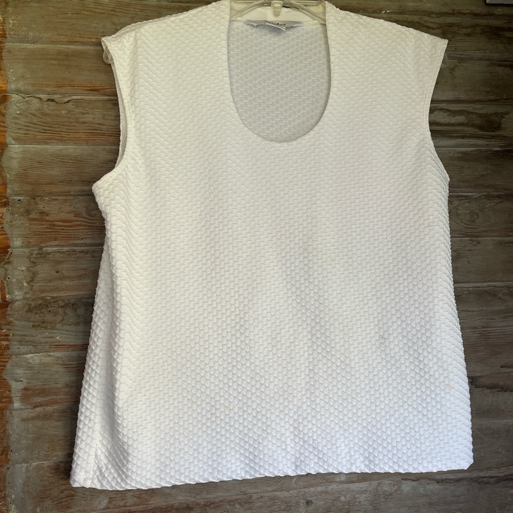 TanJay White Sleeveless Top
